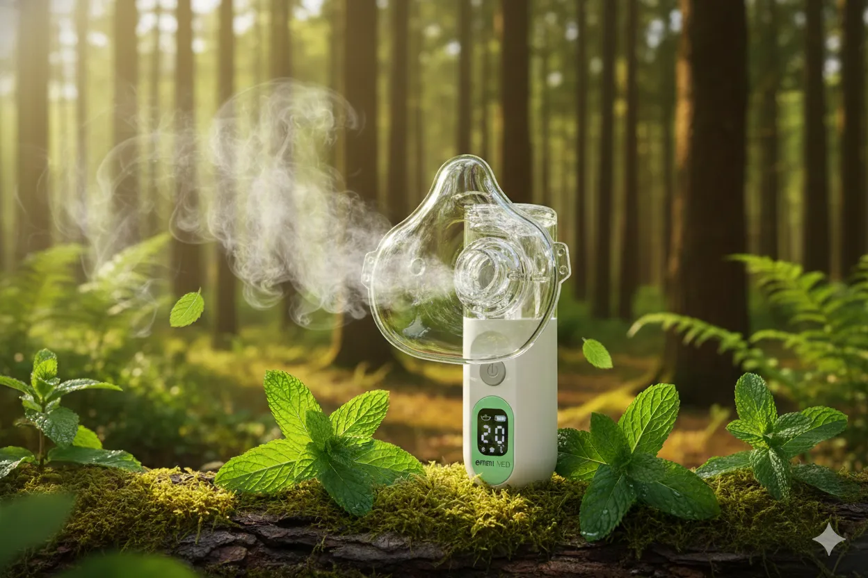 Emmi-Nail emmi-Med inhalator lydsvag genopladelig