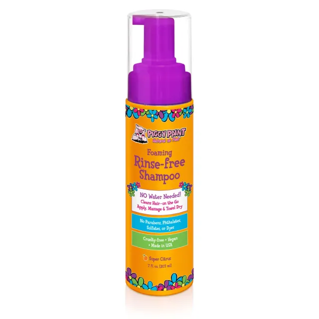 Piggy Paint Foaming Rinse-Free Shampoo tørshampoo 7 oz citrus
