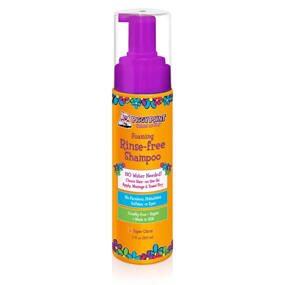 Piggy Paint Foaming Rinse-Free Shampoo tørshampoo 7 oz citrus