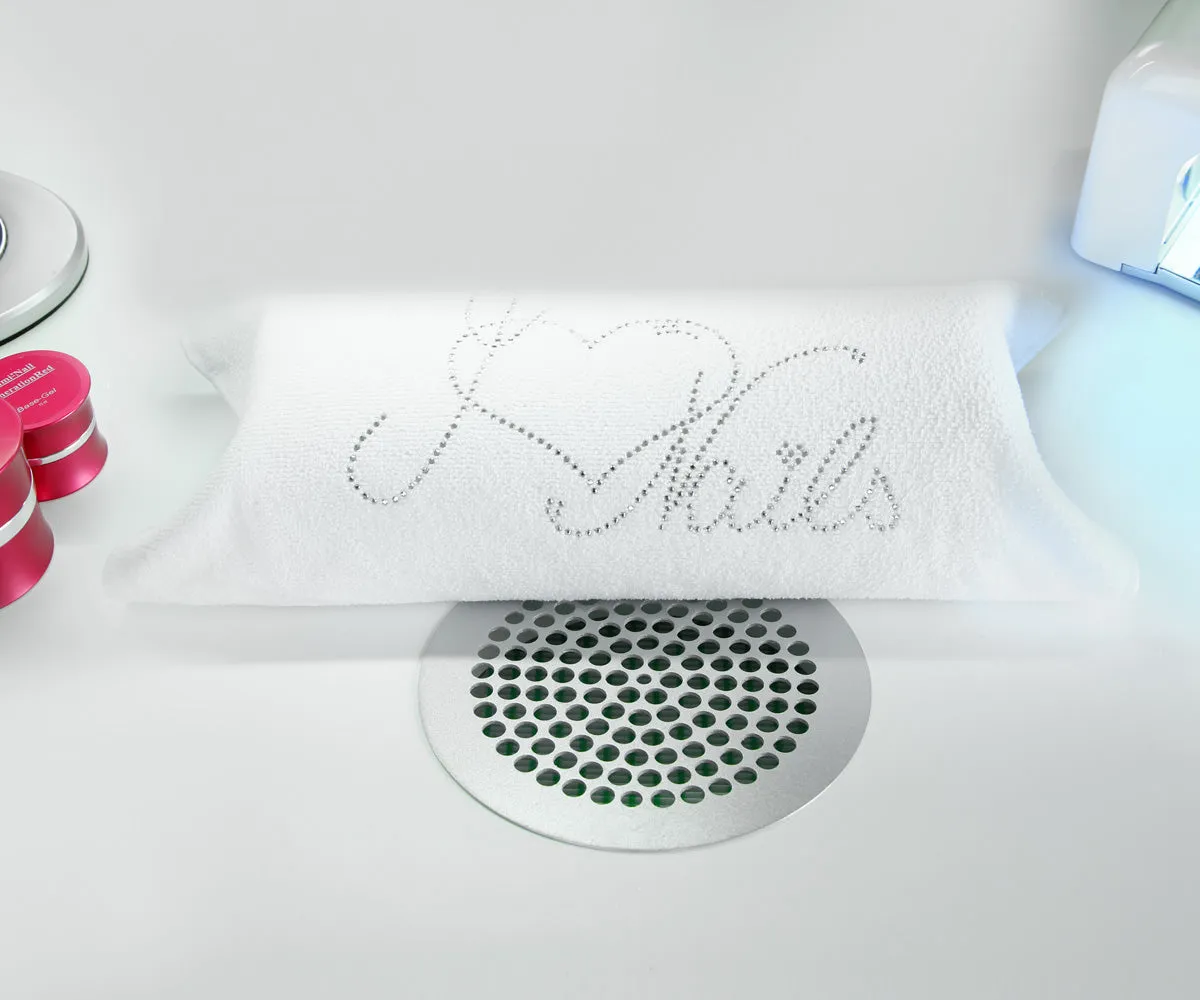 Emmi-Nail I Love Nails håndklæde med strass 40,5x29,5 cm