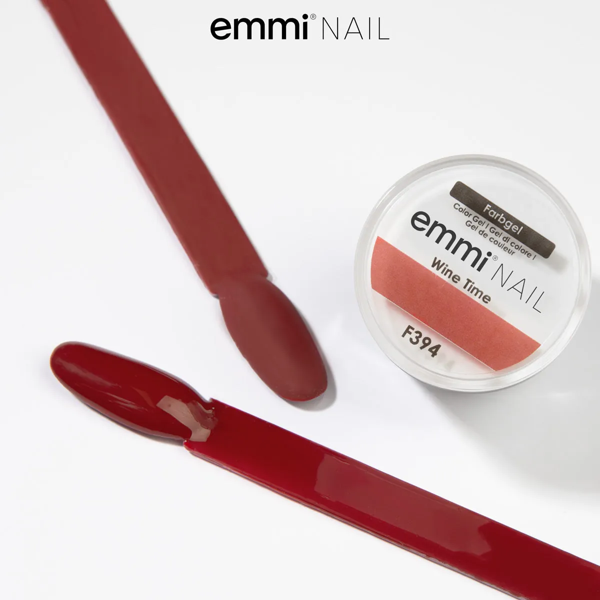 Emmi-Nail Wine Time F394 Farvegel 5ml mørkerød