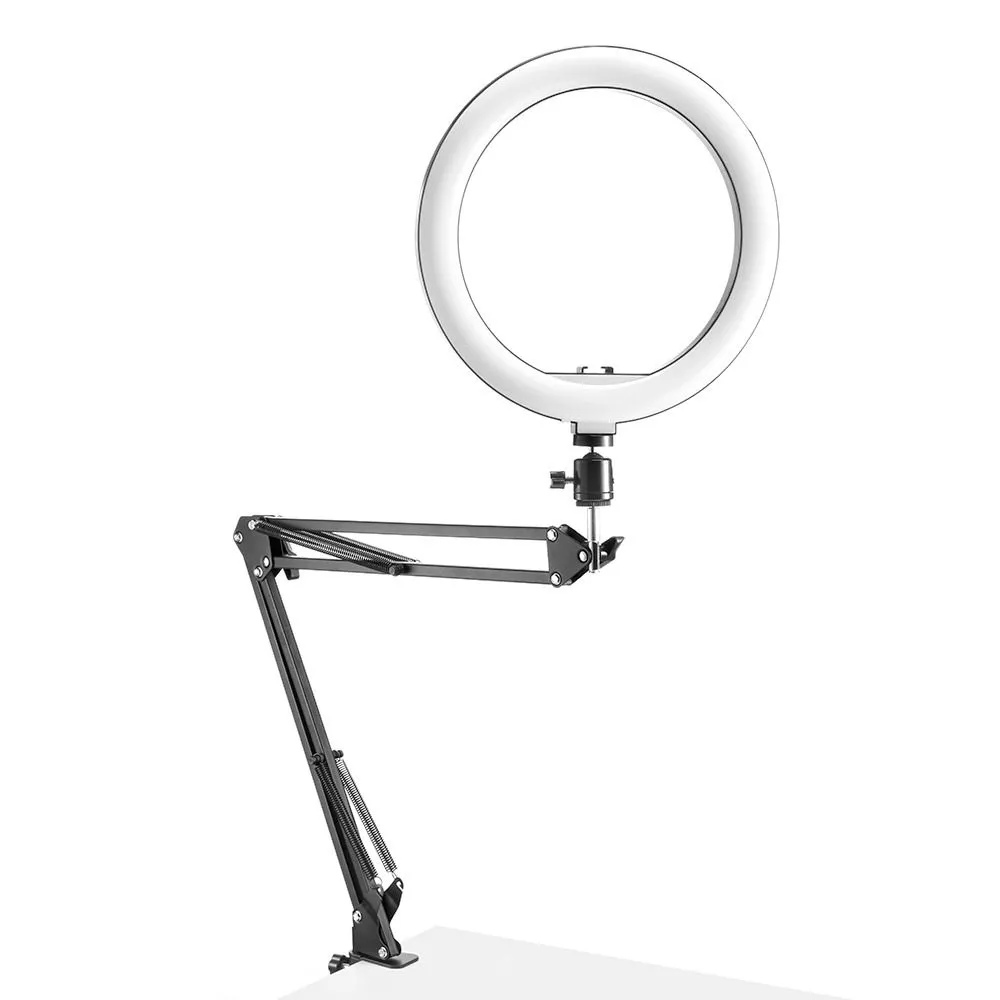 Cupio Nordic Telefonholder med Ringlight til video/live – bordmontering