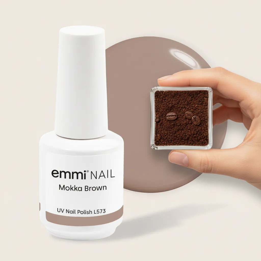 Emmi Shellac Mokka Brown L584 UV-lak 15 ml brun