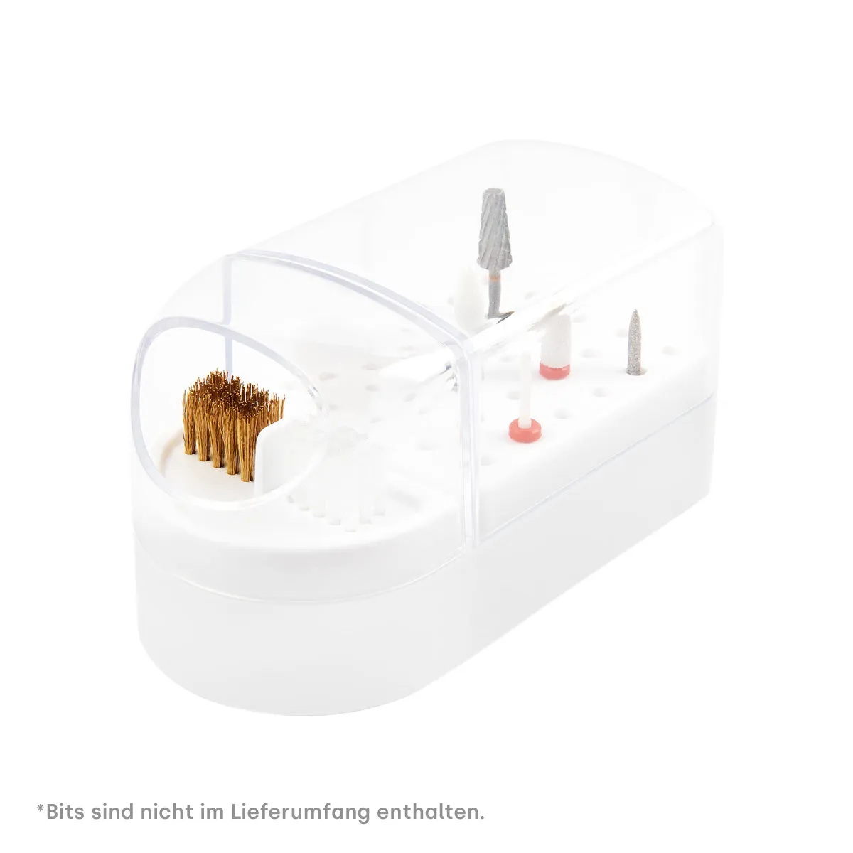 Emmi-Nail Bitholder opbevaringsboks 30 huller akryl