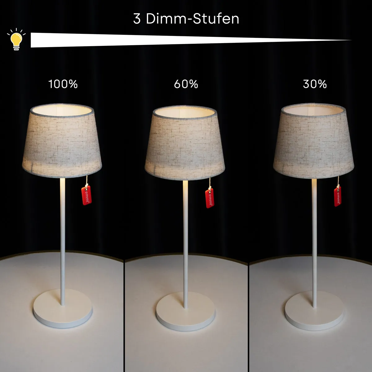 Emmi-Nail emmi Tischlampe Vintage bordlampe LED dæmpbar