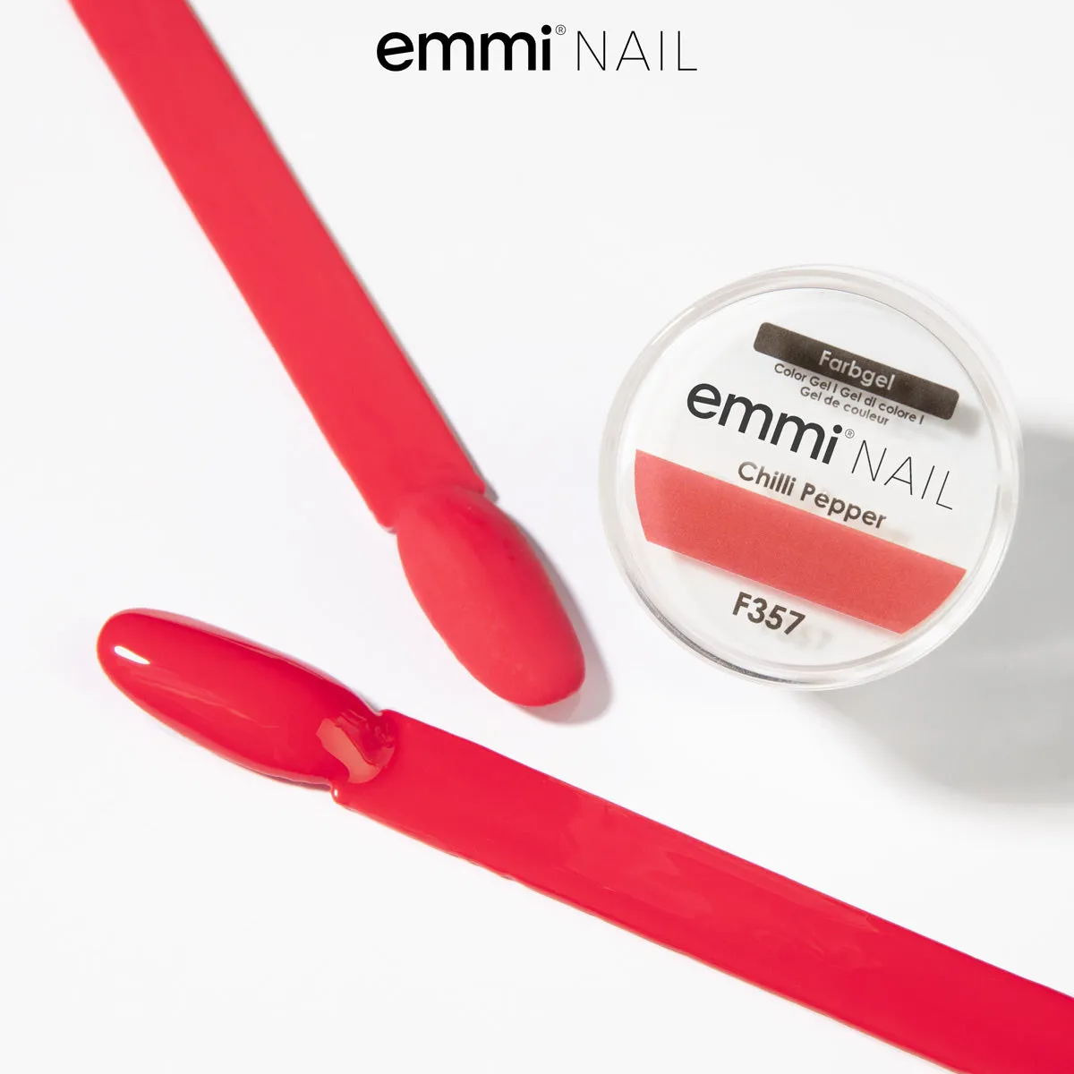 Emmi-Nail Chilli Pepper F357 farvegel 5 ml rød