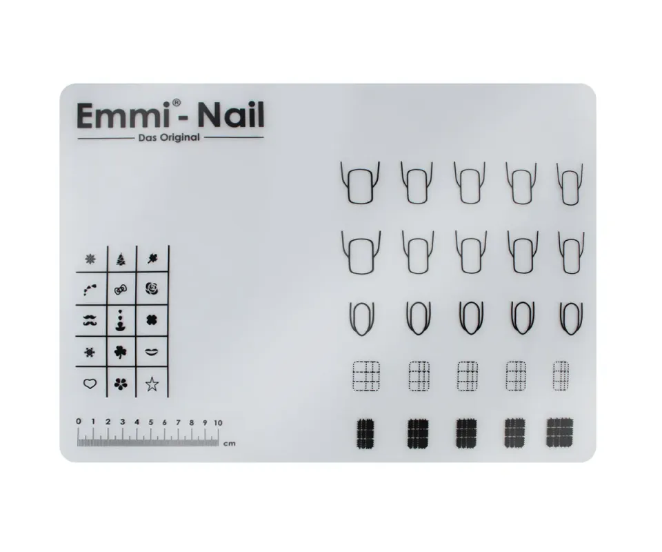 Emmi-Nail silikone øvelsesmåtte 39,5x29,5 cm bordunderlag