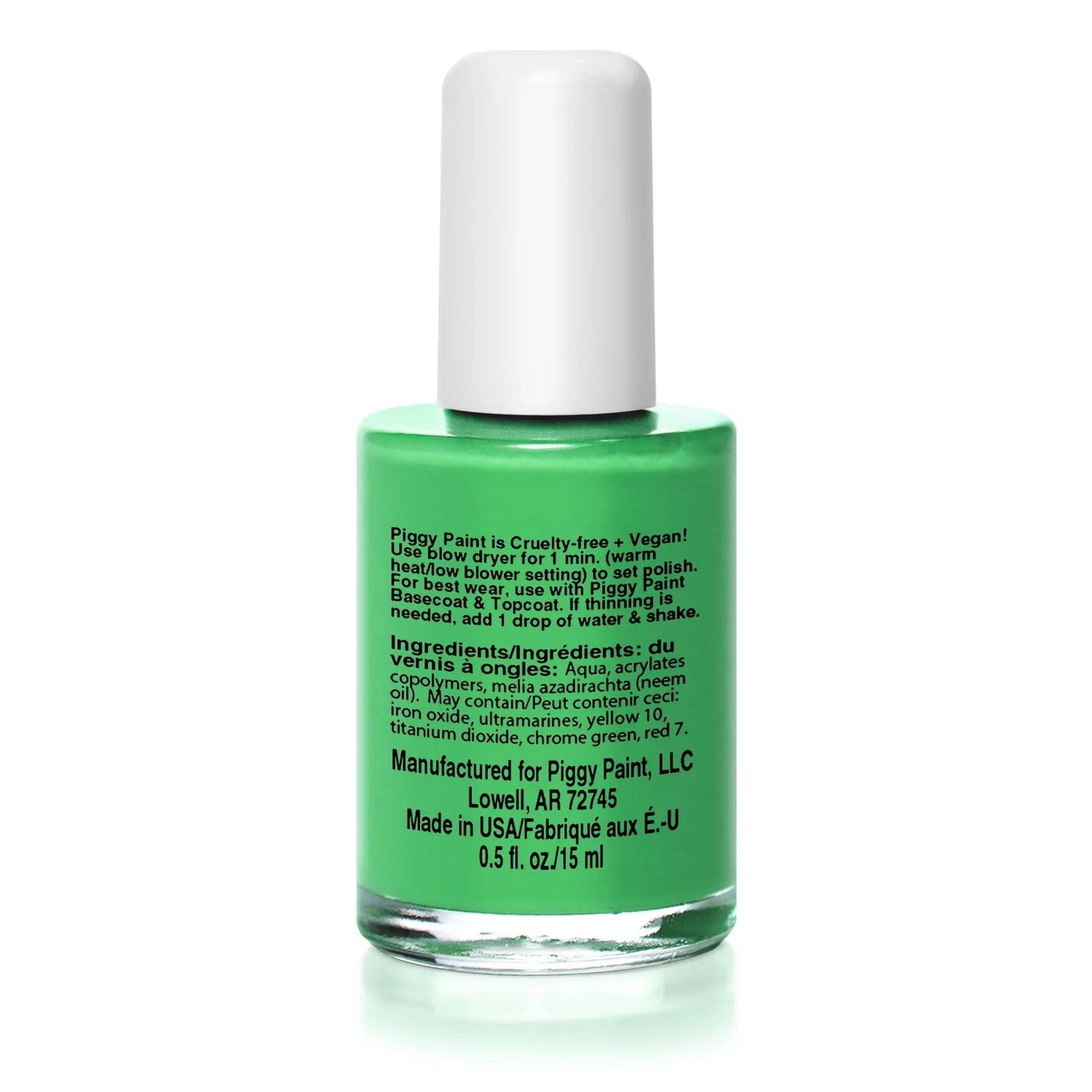 Piggy Paint Awesome Blossom neglelak 15 ml mat grøn