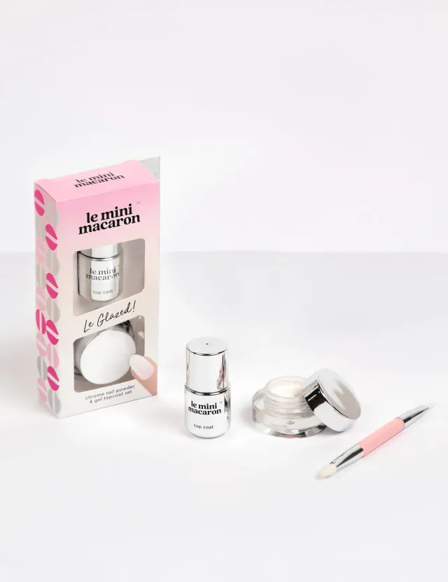 Le Mini Macaron Le Glazed krompulver Pink 4 ml sæt