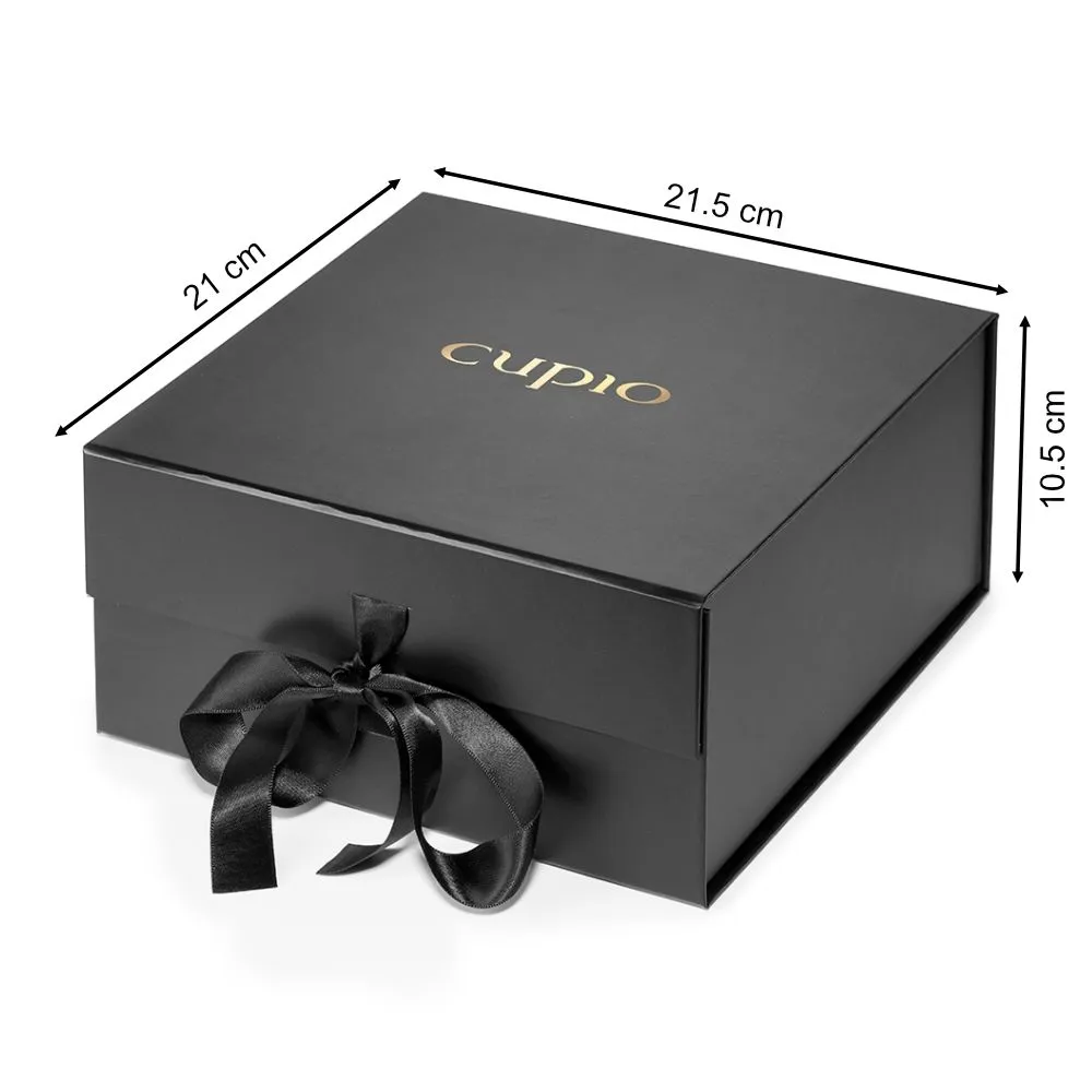 Cupio gaveæske sort 21,5 cm magnetlukning