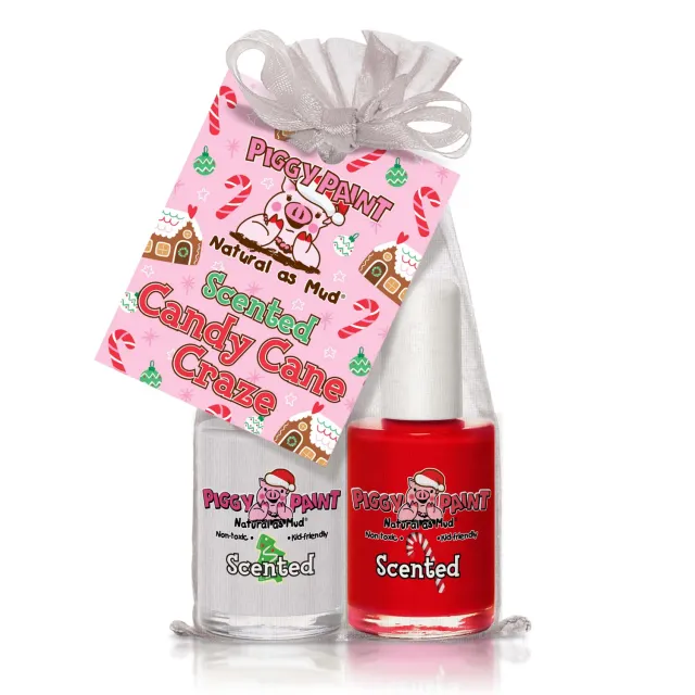 Piggy Paint Scented Candy Cane Craze Gift Set neglelak 2-pak til børn
