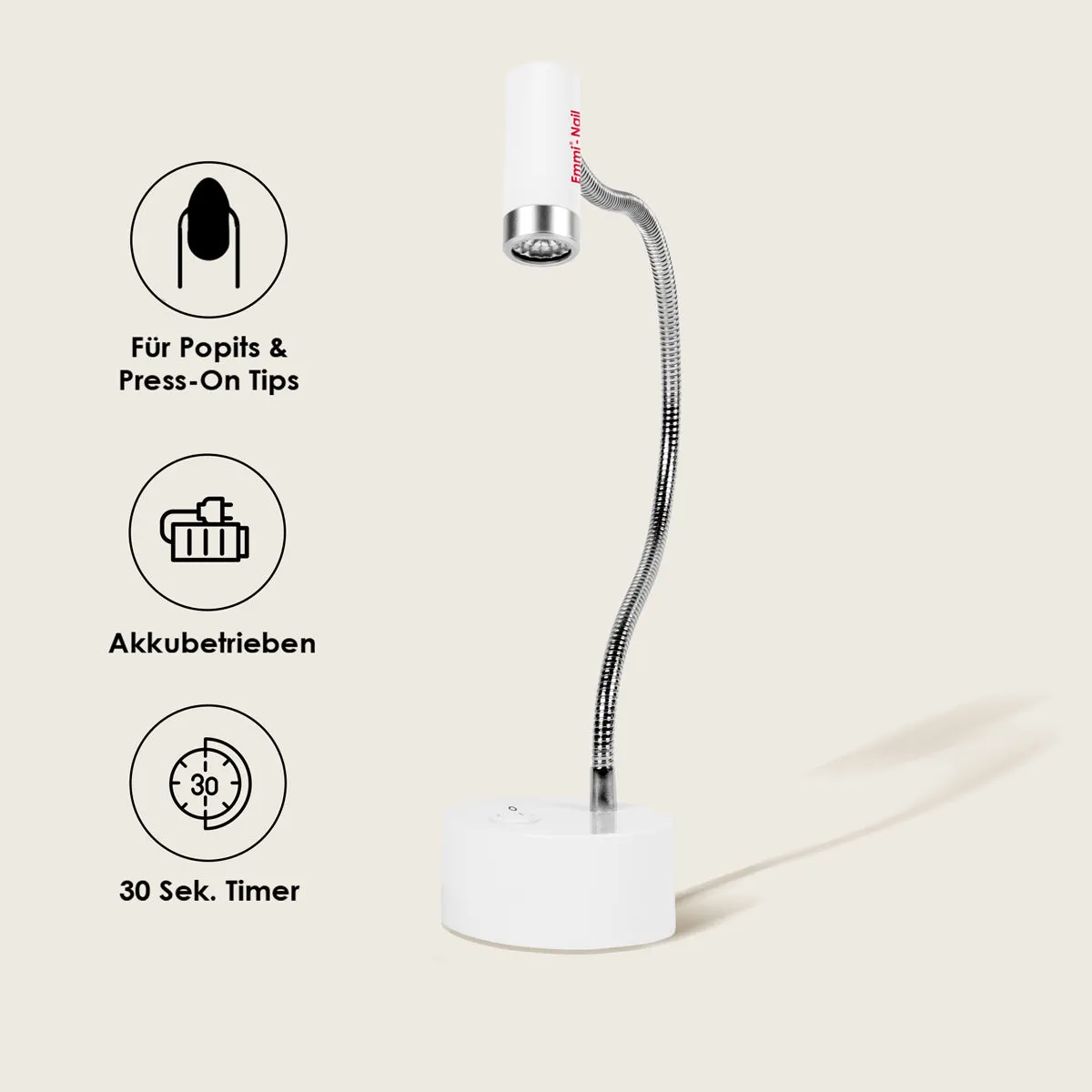 Emmi-Nail One Touch neglelampe 3W UV LED