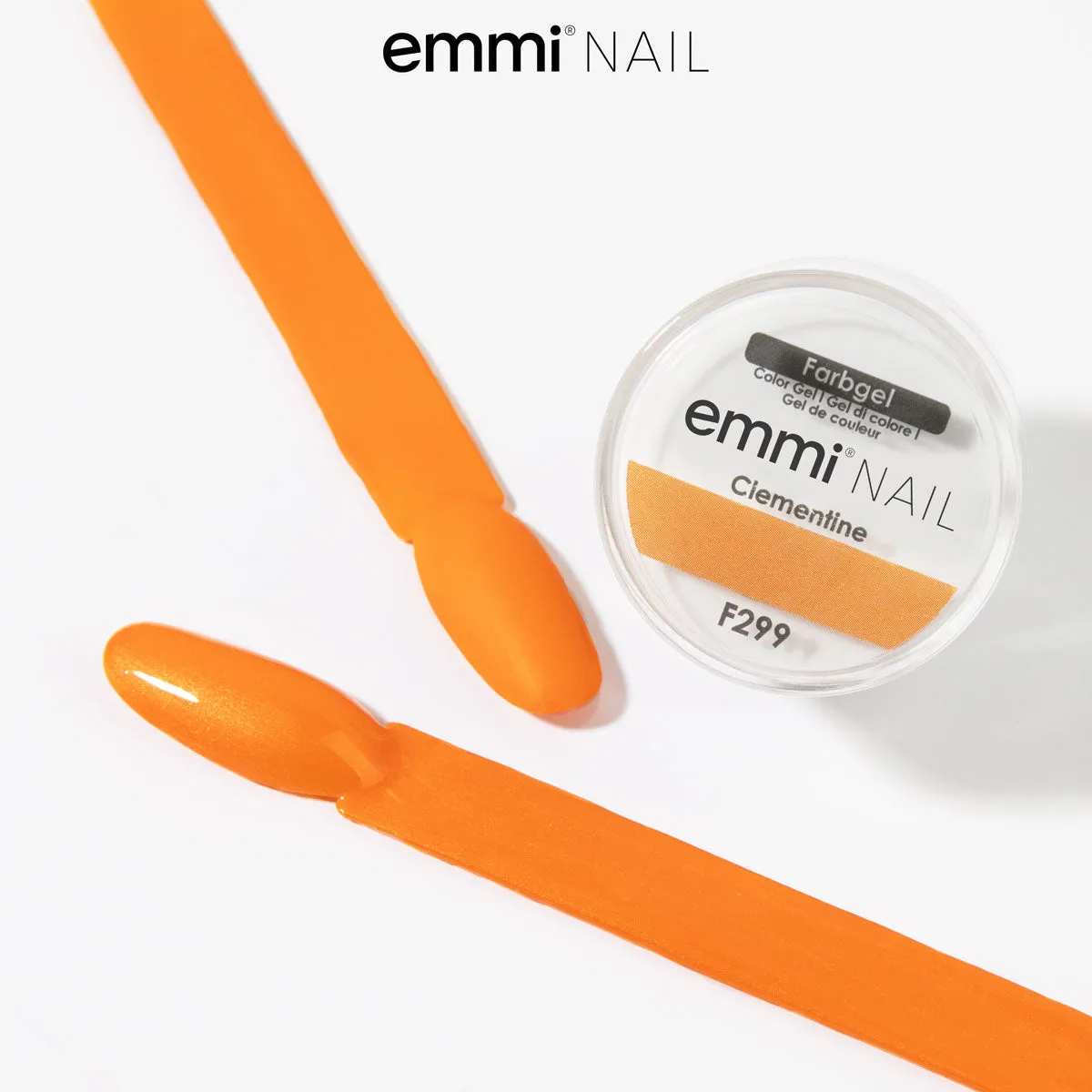 Emmi-Nail Farbgel F299 Clementine 5 ml mørk orange
