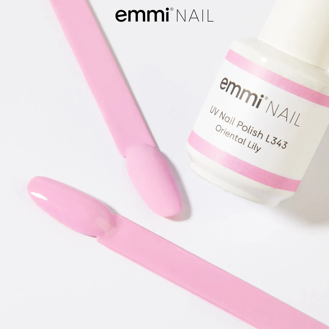 Emmi-Nail Shellac Oriental Lily L343 uv-lak 15 ml mørk rosé
