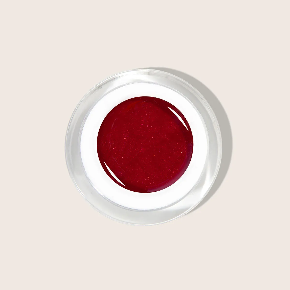 Emmi-Nail Apollon Red F163 farvegel 5 ml med glitter