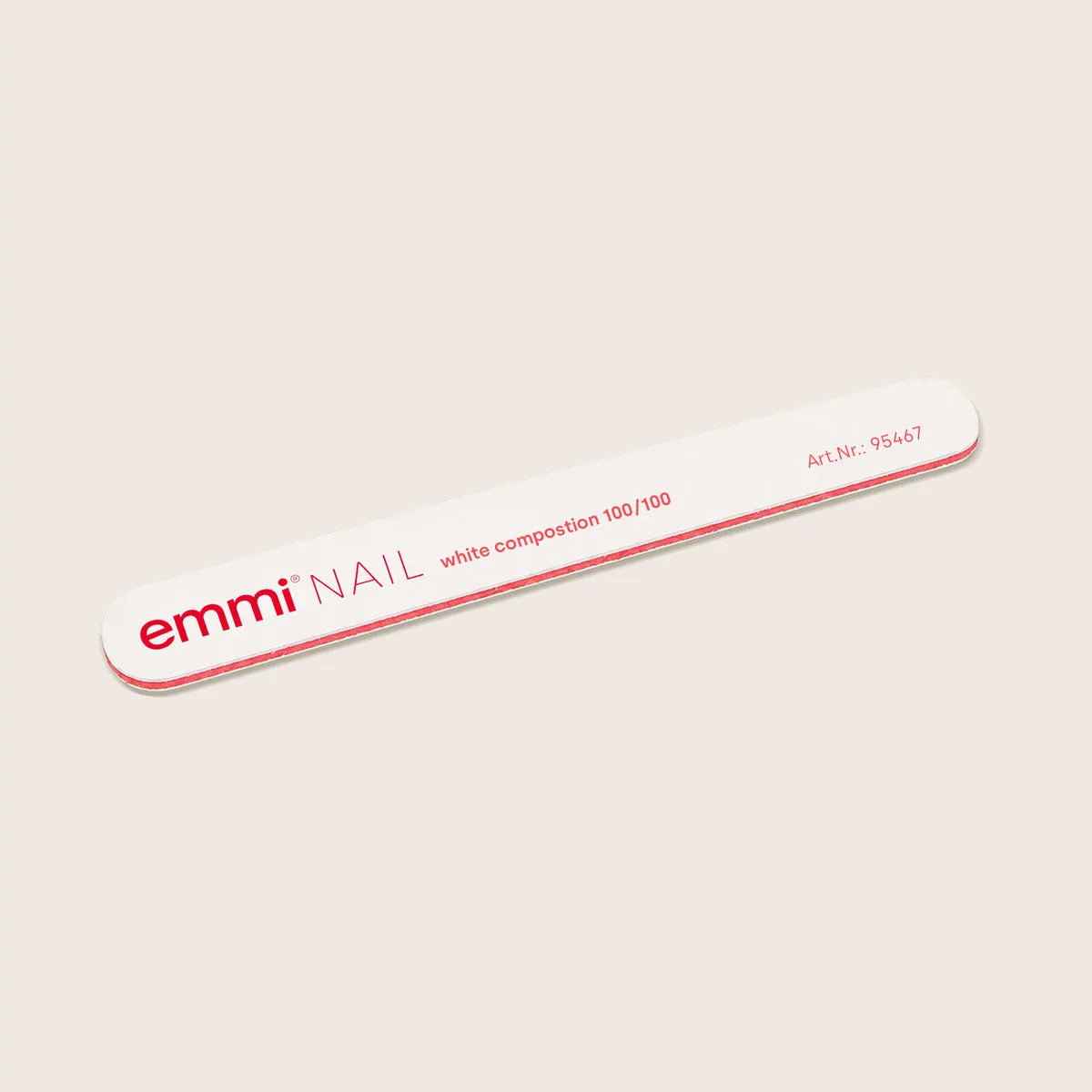 Emmi-Nail Profi-Feile white composition neglefil 100/100 50 stk