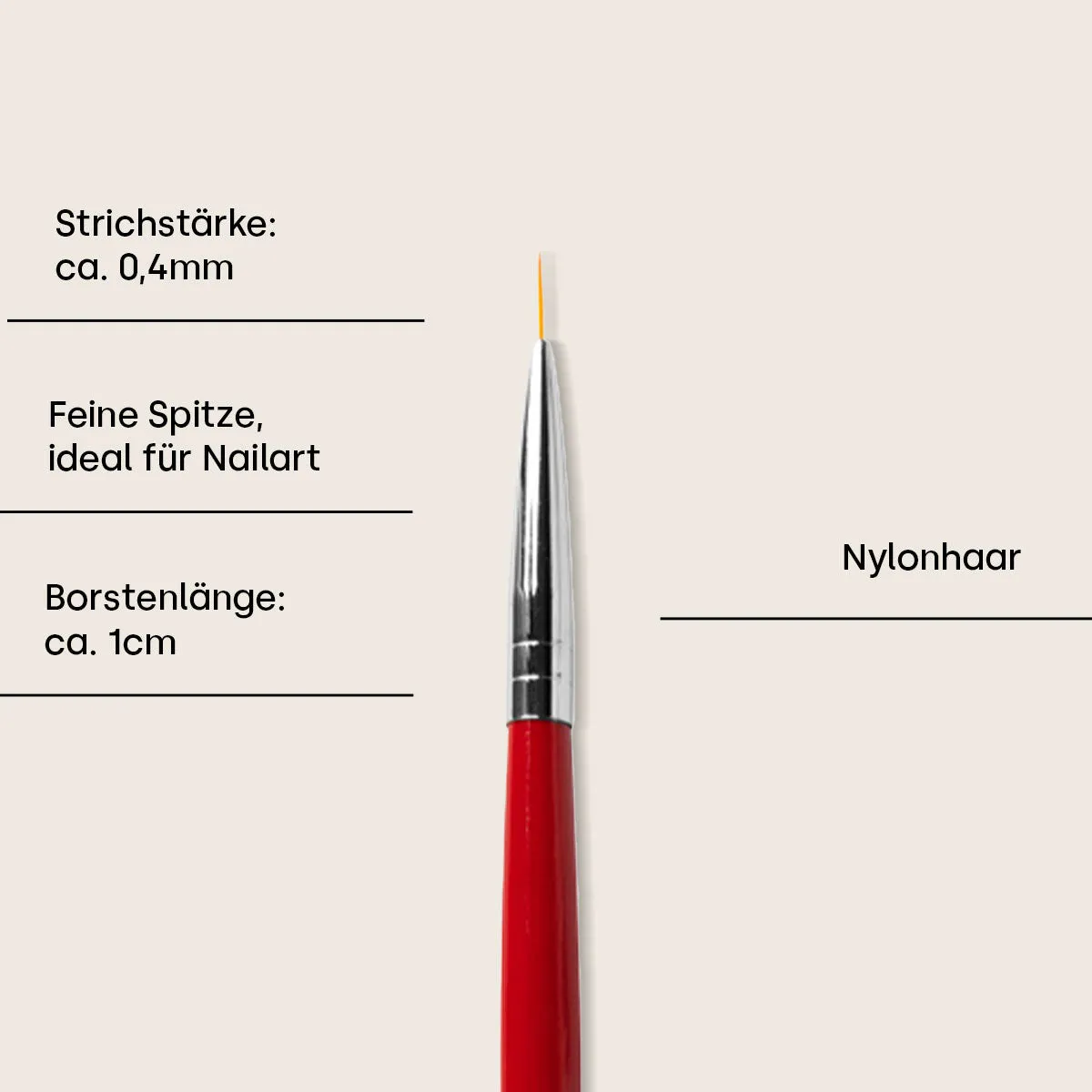 Emmi-Nail Nailart Allround neglepensel til snirkler