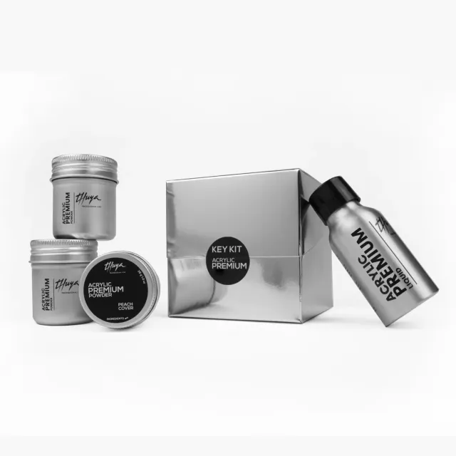 Evolution Gel Acrylic Premium Key Kit akrylsæt med 3 farver