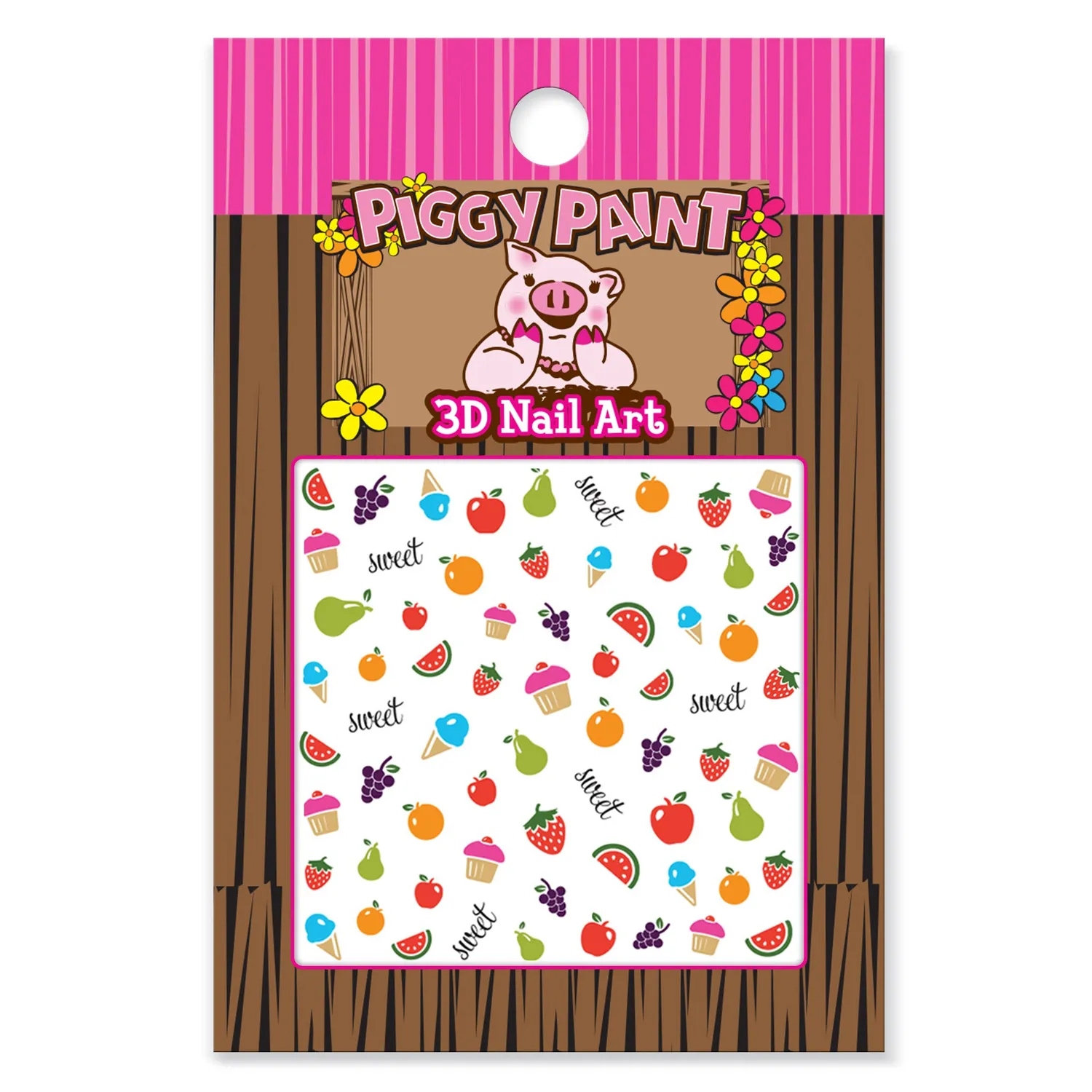 Piggy Paint 3D Nail Art negleklistermærker