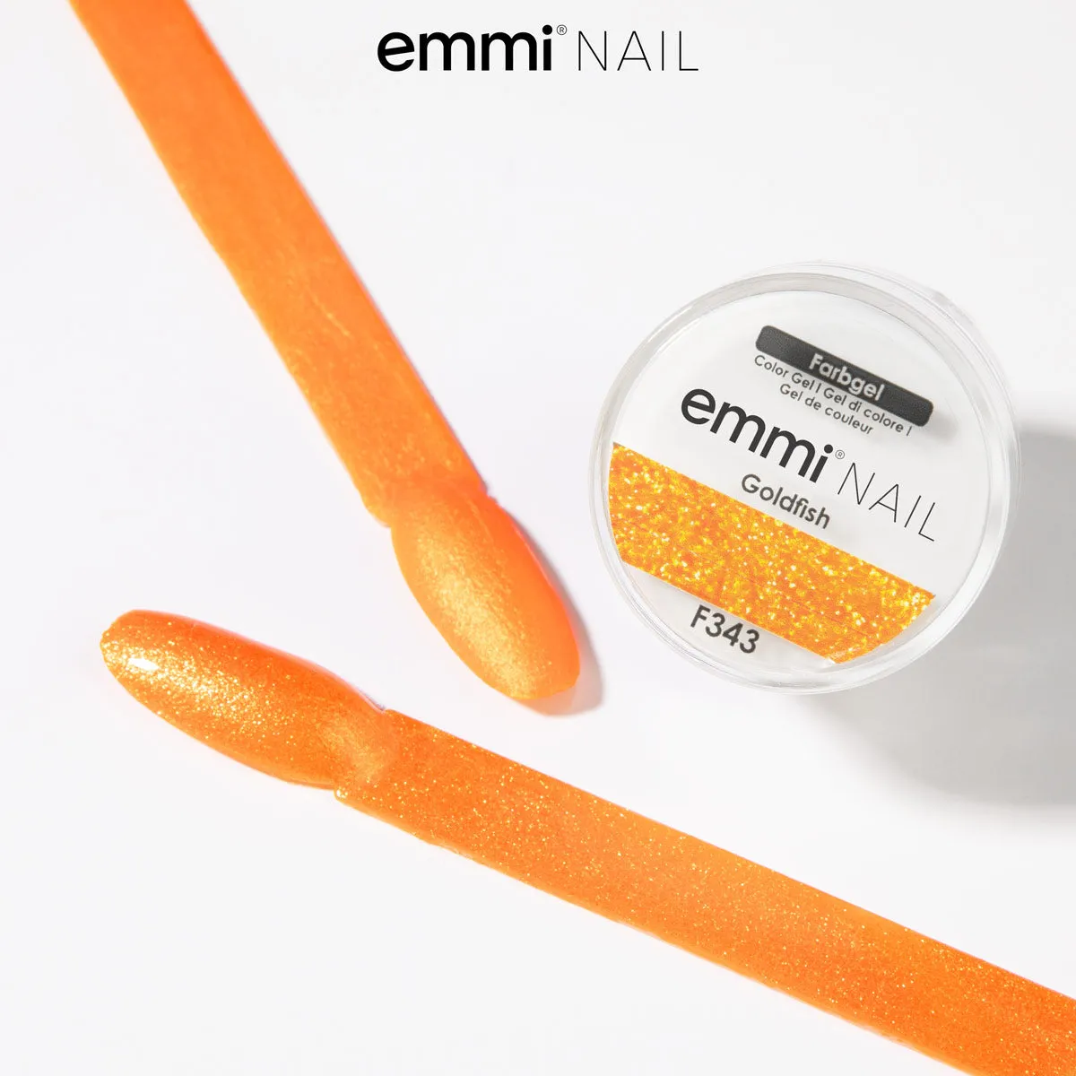 Emmi-Nail Goldfish F343 farvegel 5ml glitter
