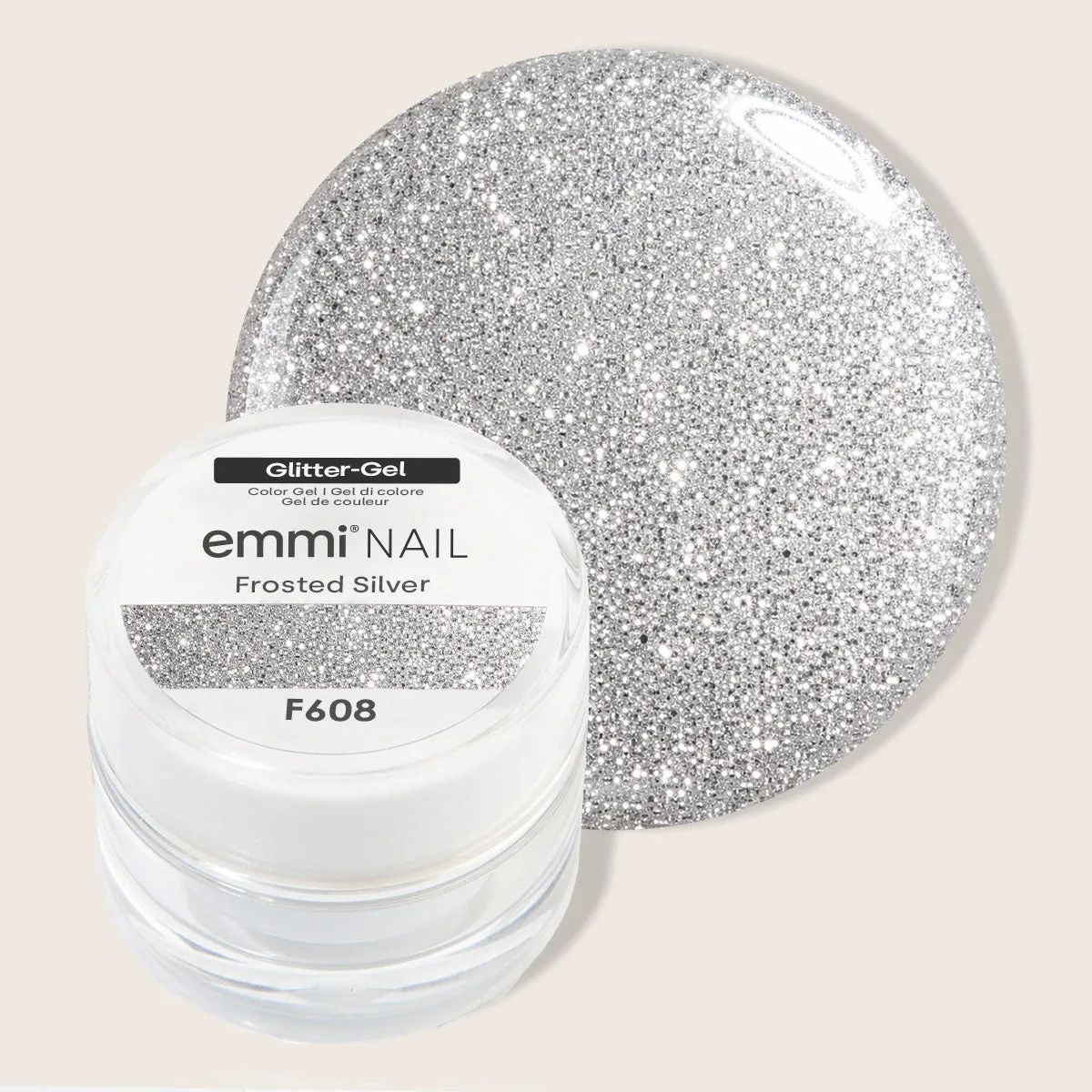 Emmi-Nail glitter farvegel med glimmer