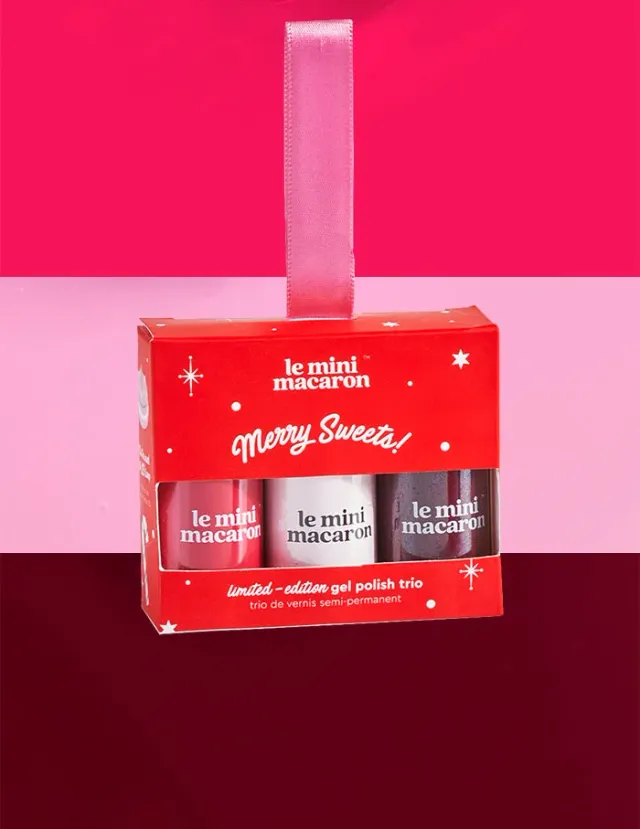 Le Mini Macaron Merry Sweets Limited Edition Trio gellak 3 x 8,5 ml