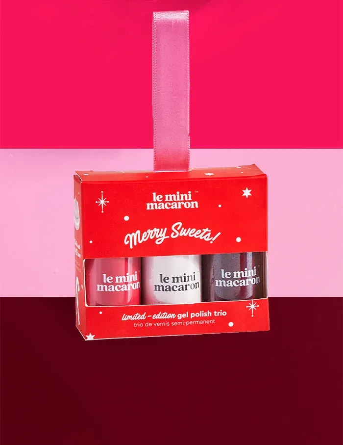 Le Mini Macaron Merry Sweets Limited Edition Trio gellak 3 x 8,5 ml