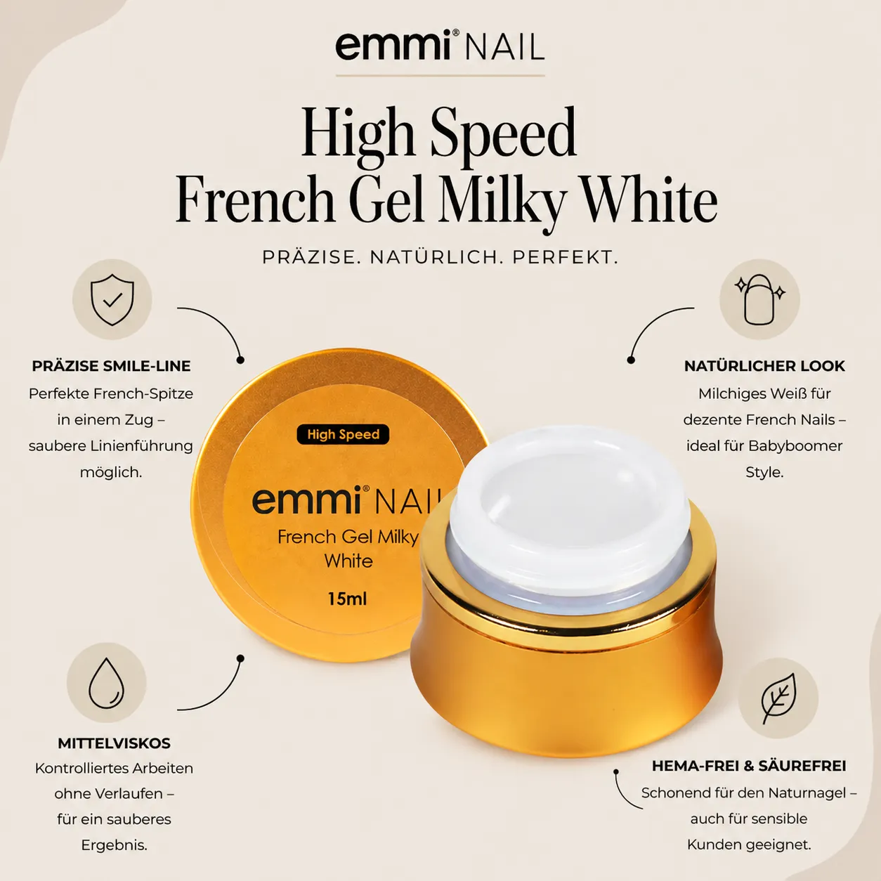 Emmi-Nail High-Speed French Gel neglegel