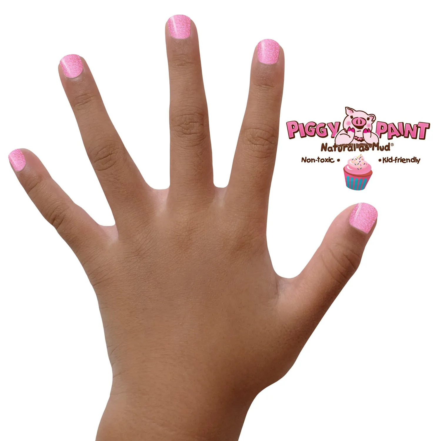 Piggy Paint Cupcake Cutie neglelak lys pink glitter vanilje