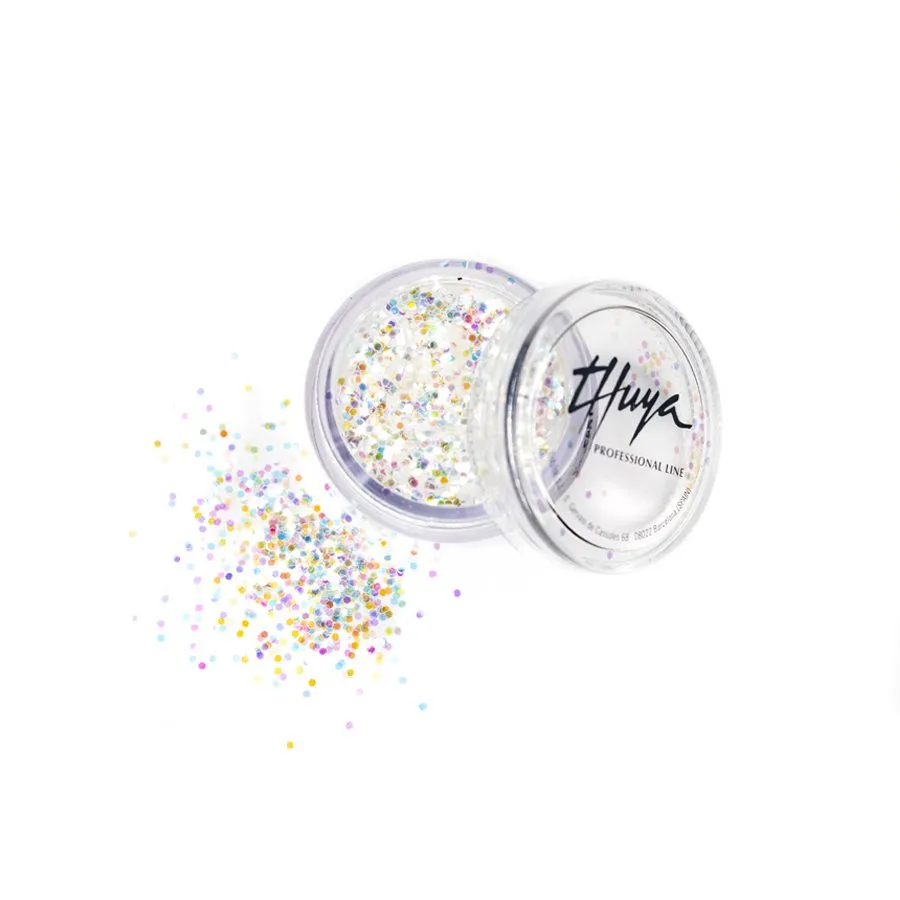 Evolution Gel Mermaid akrylpulver hvid glitter
