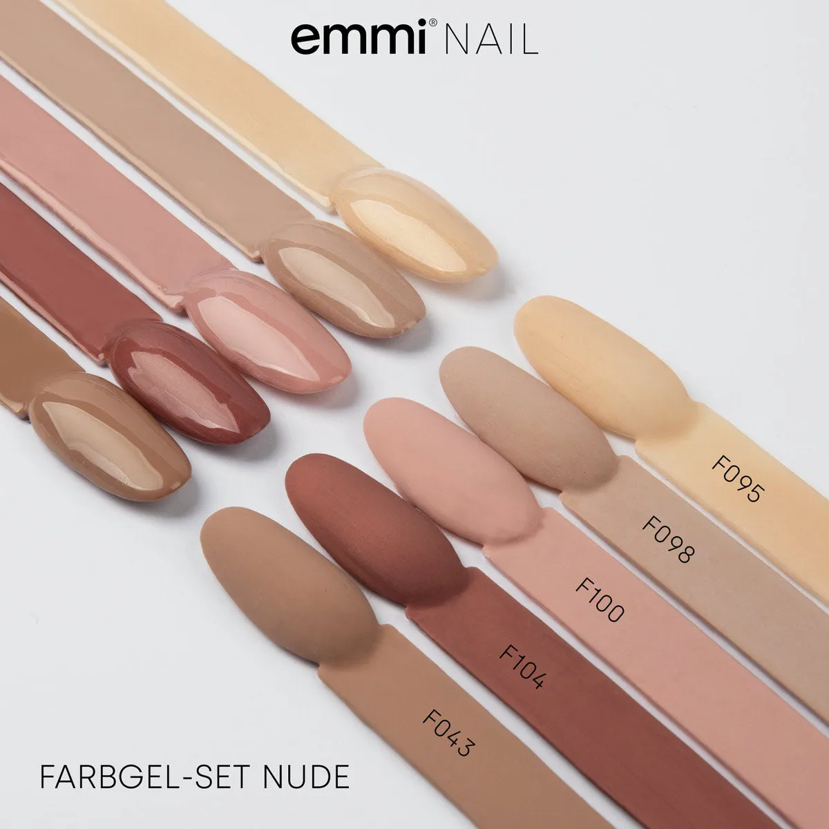 Emmi-Nail Farbgel farvegel sæt 5x5 ml stærk dækning