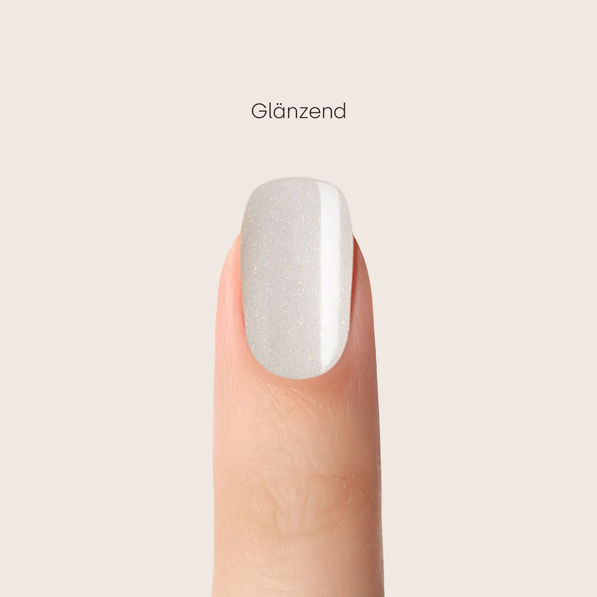 Emmi-Nail Shellac Water Lily L349 UV-lak 15 ml hvid glitter