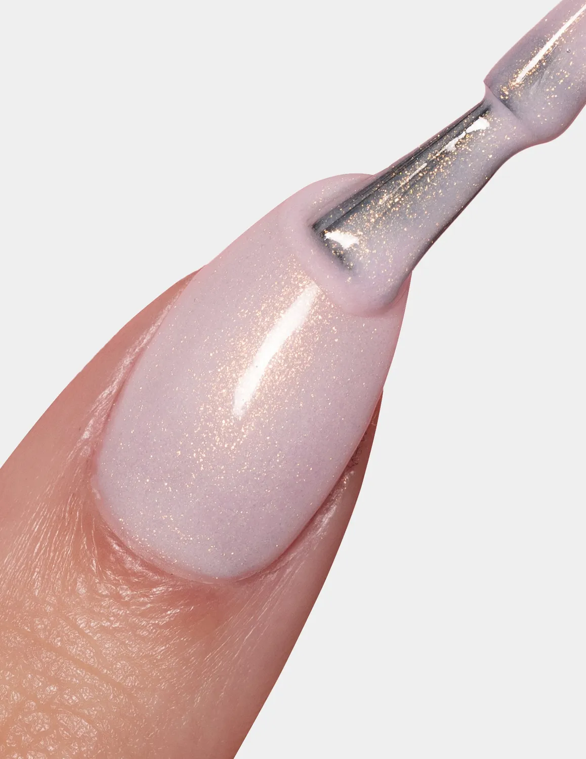 Le Mini Macaron Pink Quartz gellak 8,5 ml lyserød shimmer