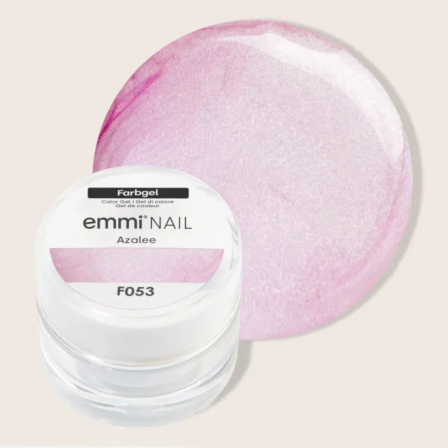 Emmi-Nail Azalee F053 farvegel 5ml rosa metallic