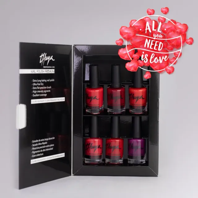 Evolution Gel All You Need Is Love Premium Kit rød 6 stk