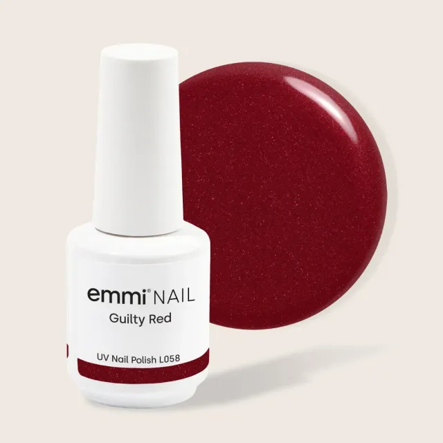 Emmi-Nail Shellac L058 Guilty Red UV-lak 15 ml rød