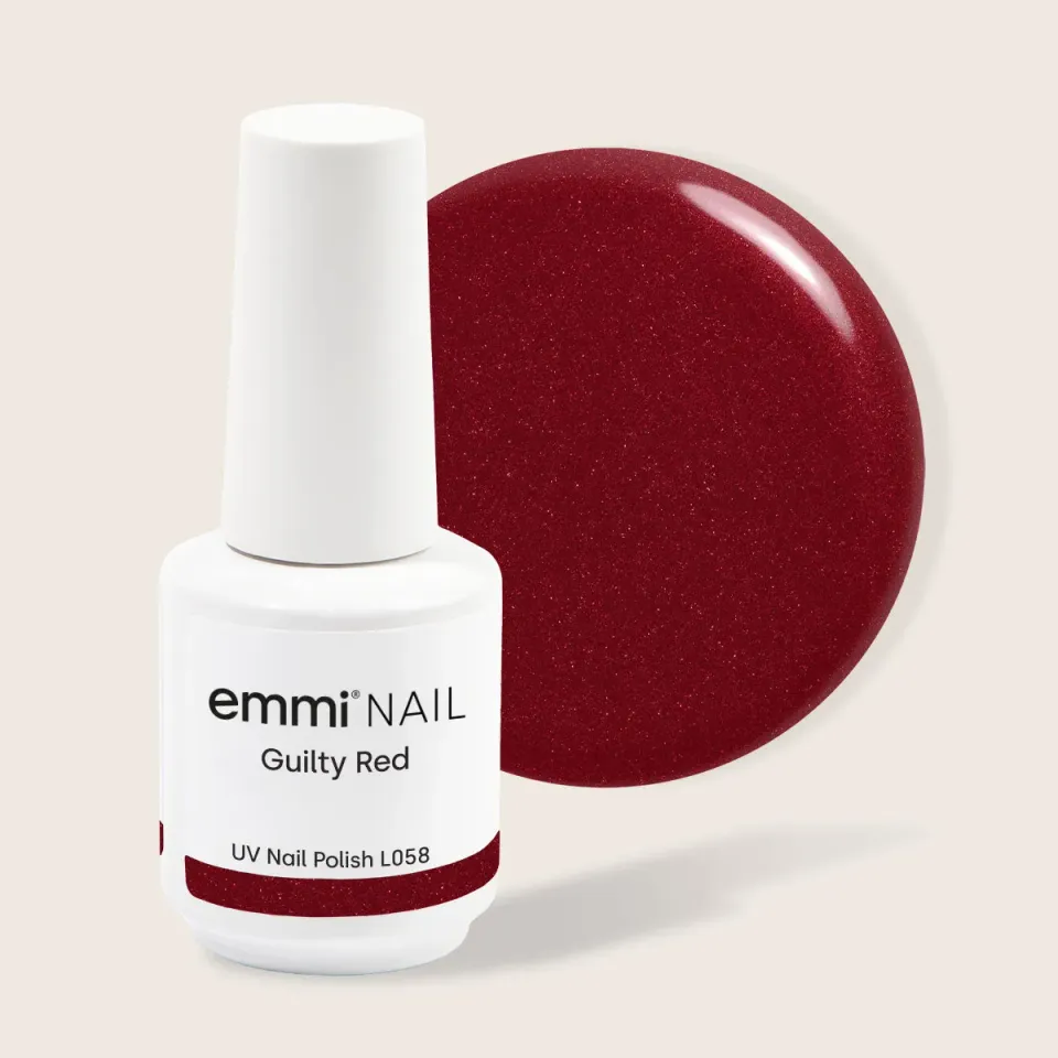 Emmi-Nail Shellac L058 Guilty Red UV-lak 15 ml rød