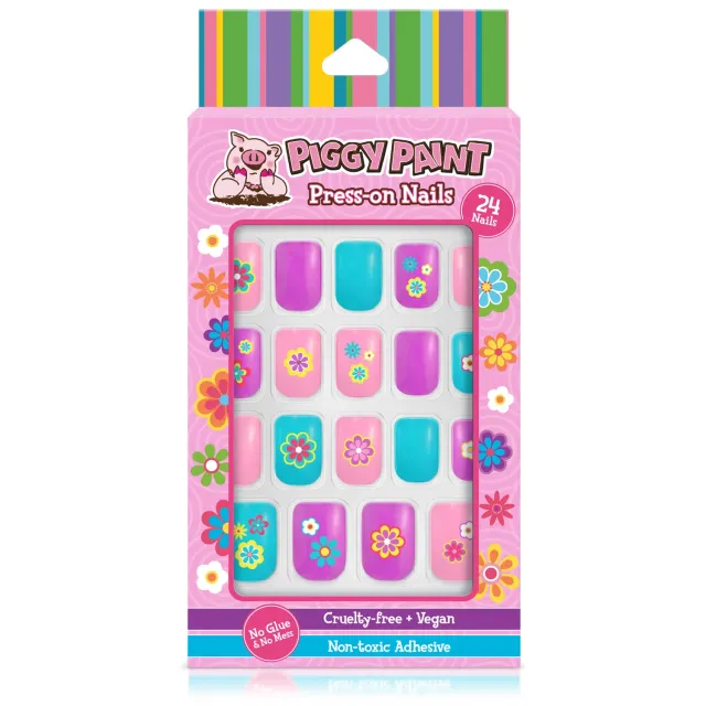 Piggy Paint Flower Power trykneg­le 24 stk blomster