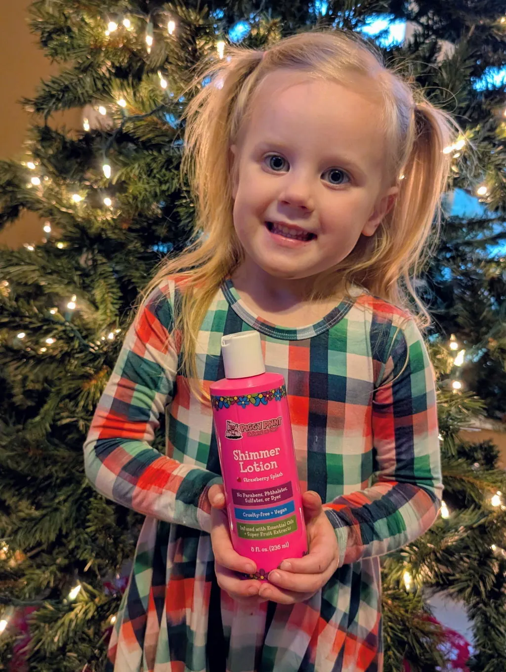 Piggy Paint Strawberry Splash shimmer lotion jordbær