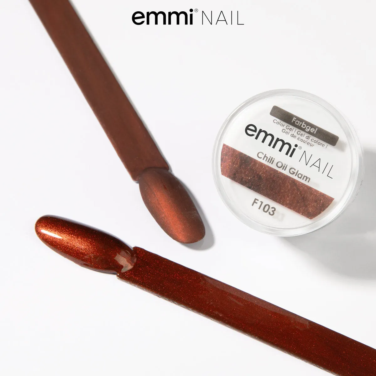 Emmi-Nail Chili Oil Glam F103 farvegel 5ml metallic