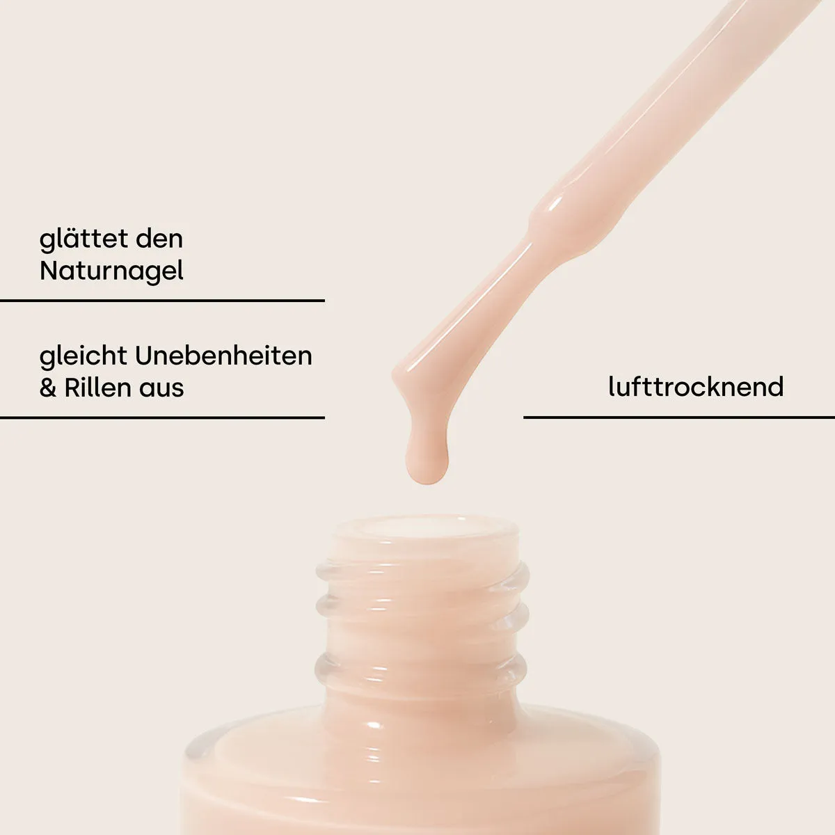 Emmi-Nail Rillefiller Rosa underlak 12 ml udglattende