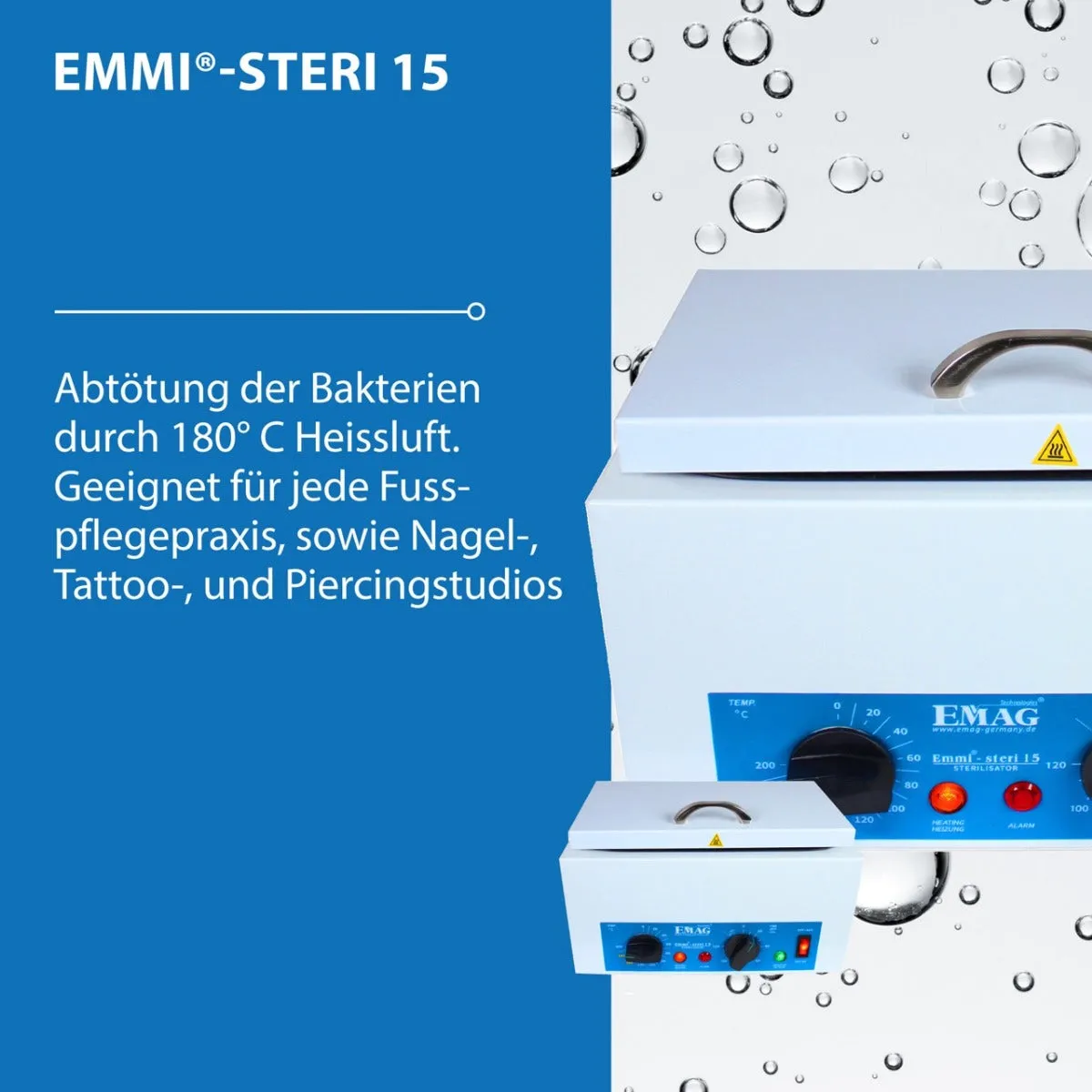 Emmi-Nail Emmi-Steri 15 varmluftssterilisator til værktøj