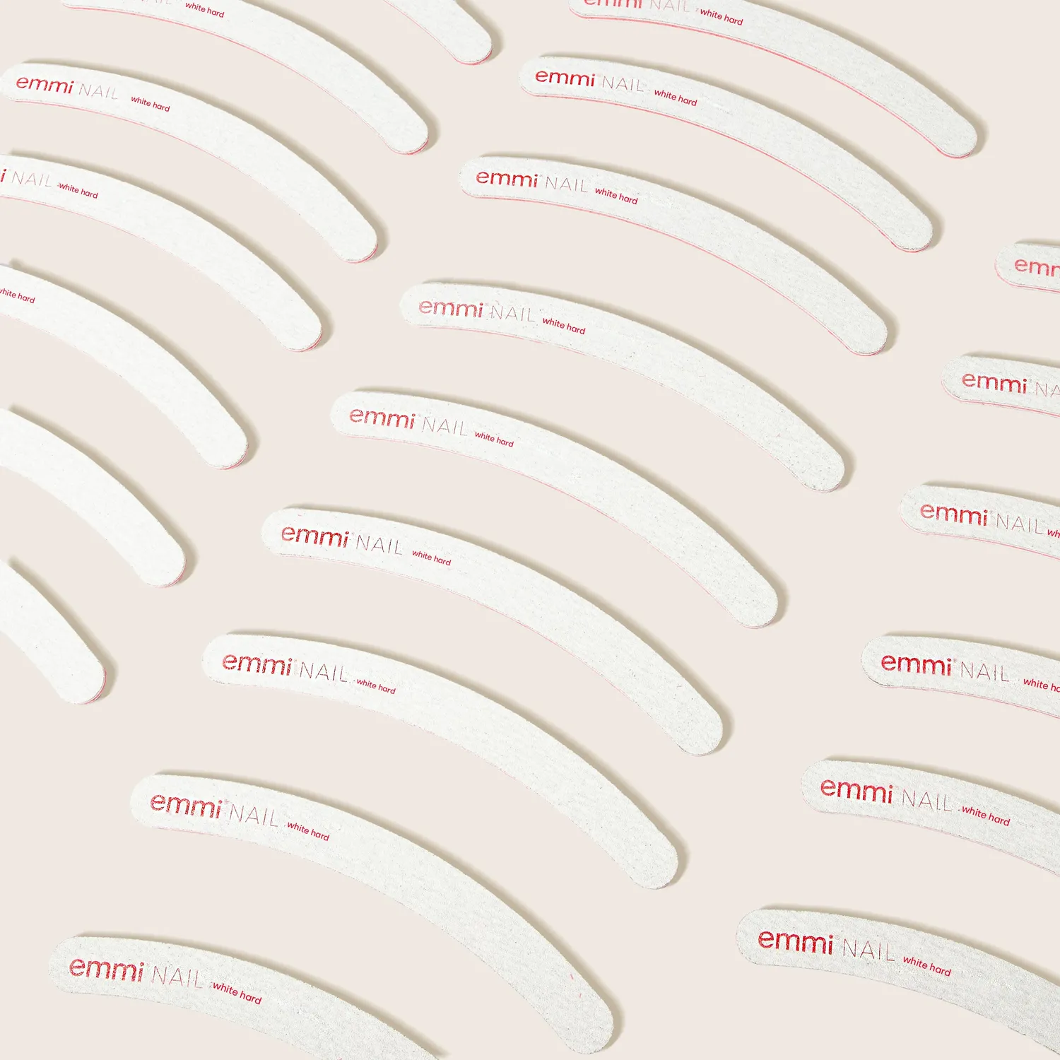 Emmi-Nail Ergonomic white hard file neglefil 80/80 50 stk
