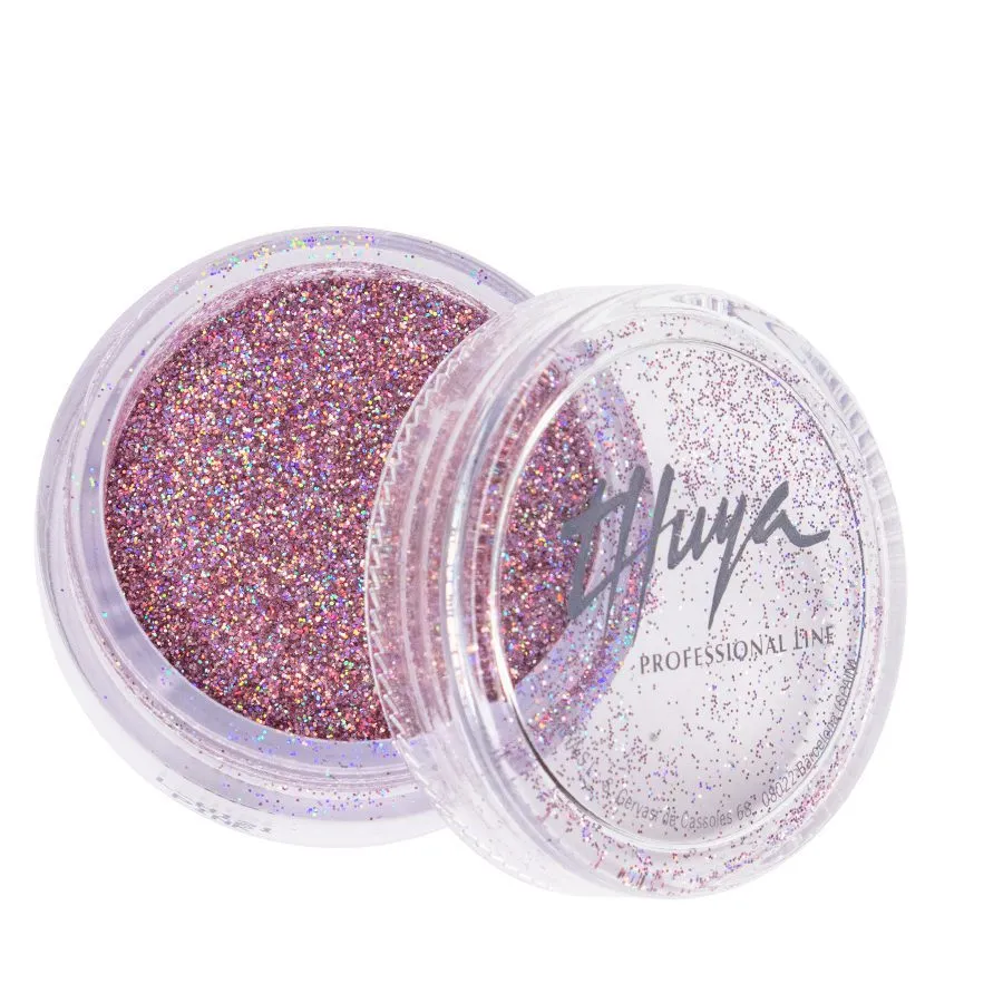 Evolution Gel Pink Glam neglepudder pink glitter metallic