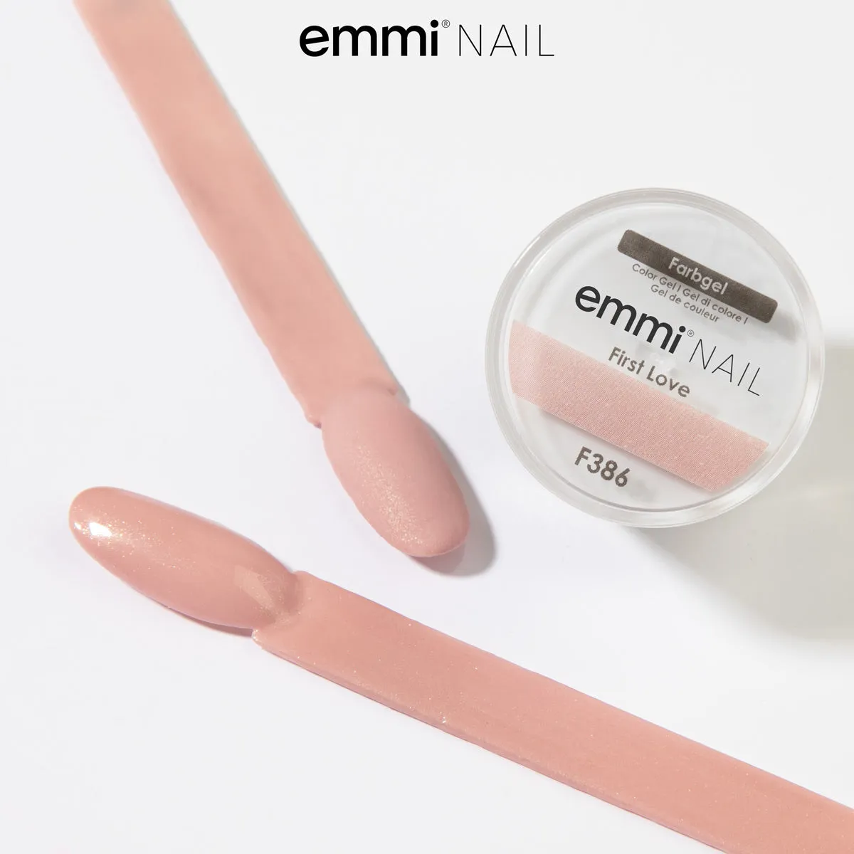 Emmi-Nail First Love F386 farvegel 5 ml vegansk