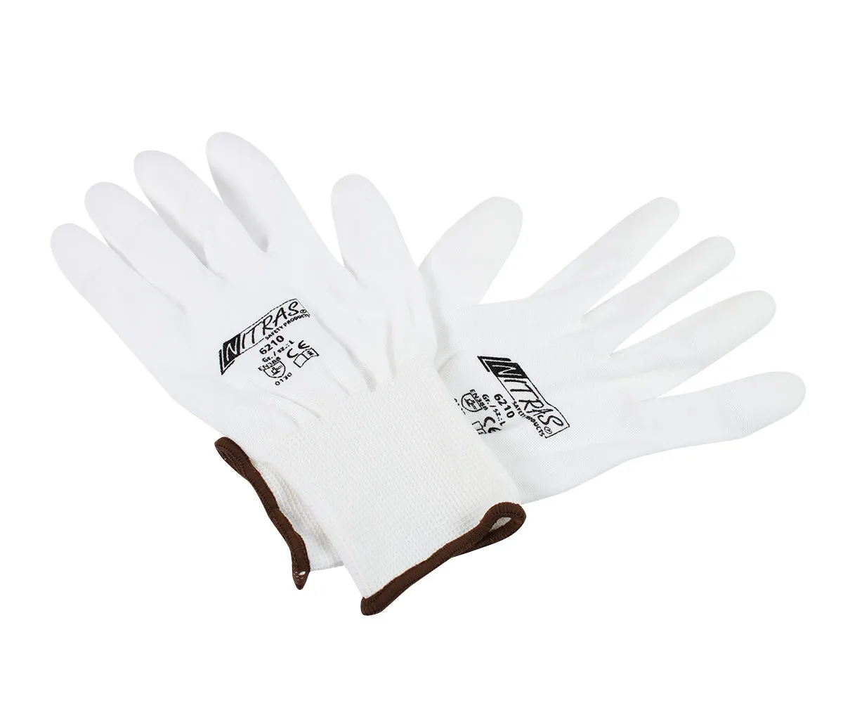 Emmi-Nail nylonhandsker hvide 1 par