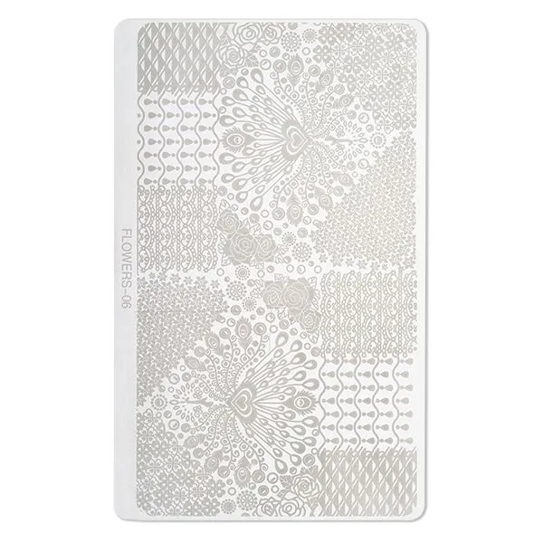 Cupio Nordic Stamping Plade Flowers til negle