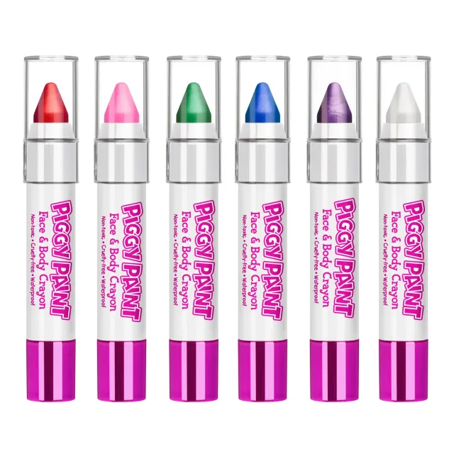 Piggy Paint Rainbow Ready ansigtsmaling 6 stk crayons