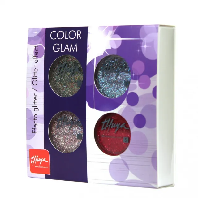 Evolution Gel Color Glam Kit neglepudder 4 x 5 g metallic glitter
