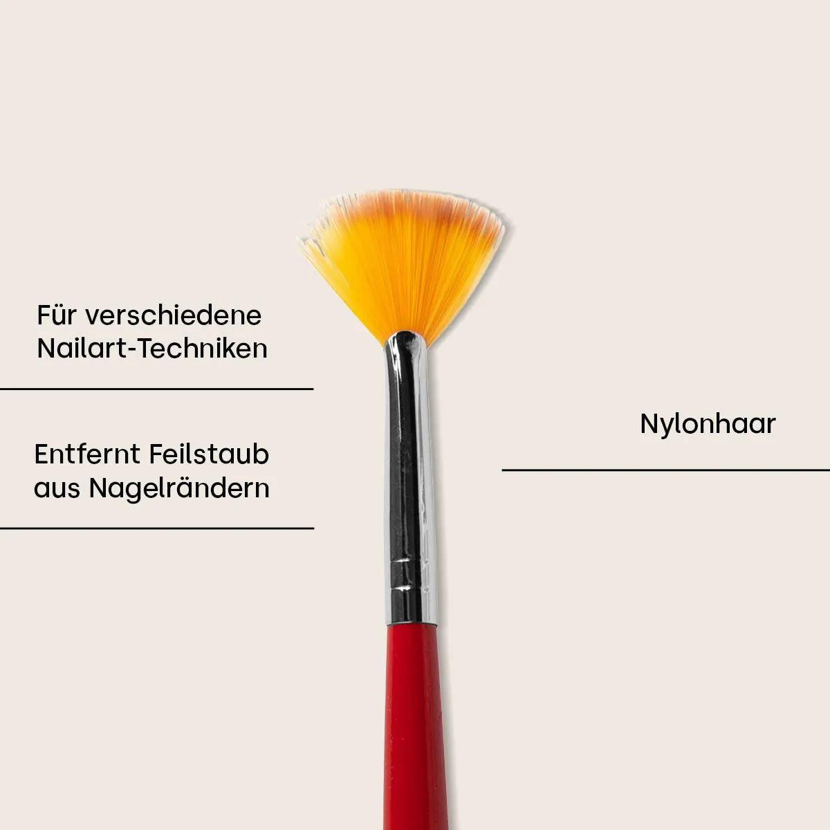 Emmi-Nail Fächerpinsel nailart-pensel vifte til ombré
